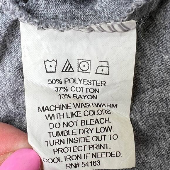 New England Patriots Distressed Gray Women’s T Shirt sz L Touch by Alyssa Milano - Picture 3 of 6